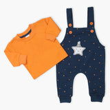 Newborn Boys Full Sleeves Romper 2pcs - Dark Blue, Newborn Boys Winterwear, Chase Value, Chase Value