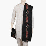 Women's Embroidered Dupatta - Black, Women Dupatta, Chase Value, Chase Value