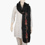 Women's Embroidered Dupatta - Black, Women Dupatta, Chase Value, Chase Value