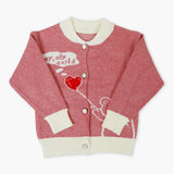 Newborn Girls Sweater - Dark Pink, Newborn Girls Winterwear, Chase Value, Chase Value