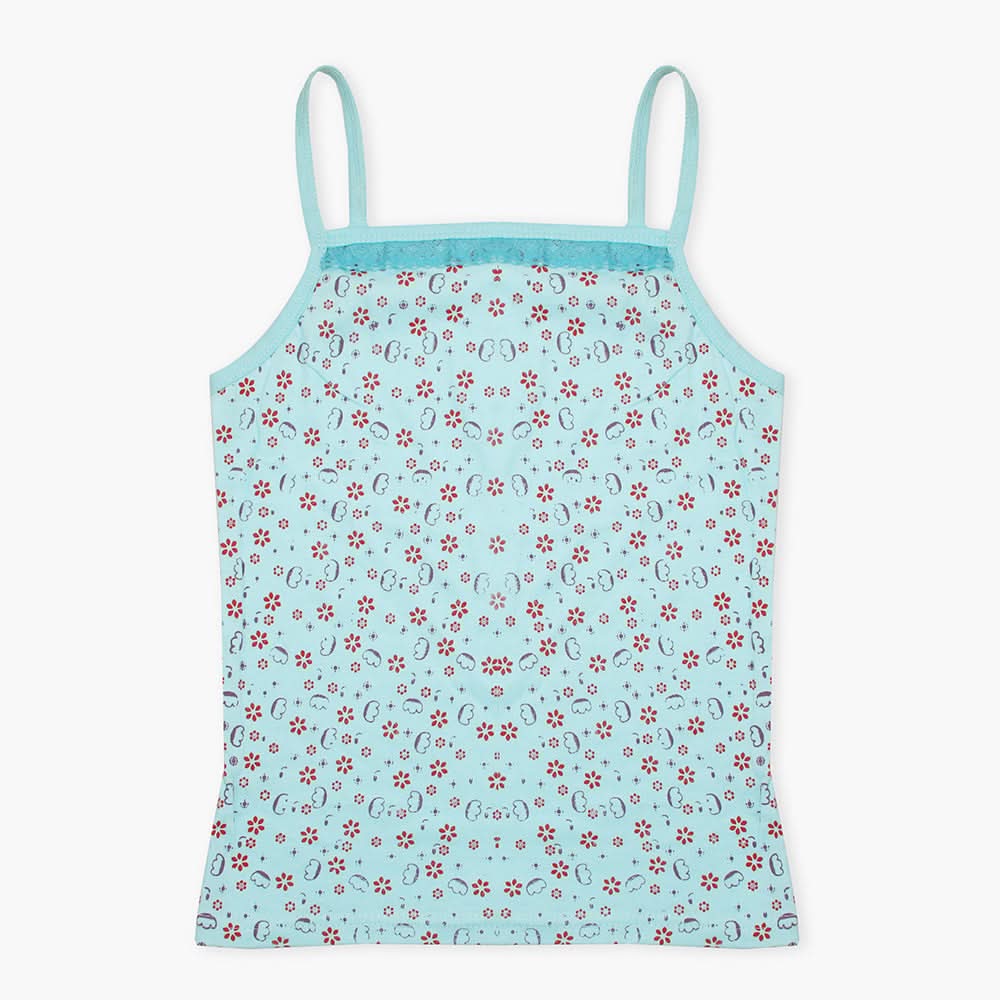 Girls Printed Shameez - Blue, Girls Shameez Camisole & Biddies, Chase Value, Chase Value