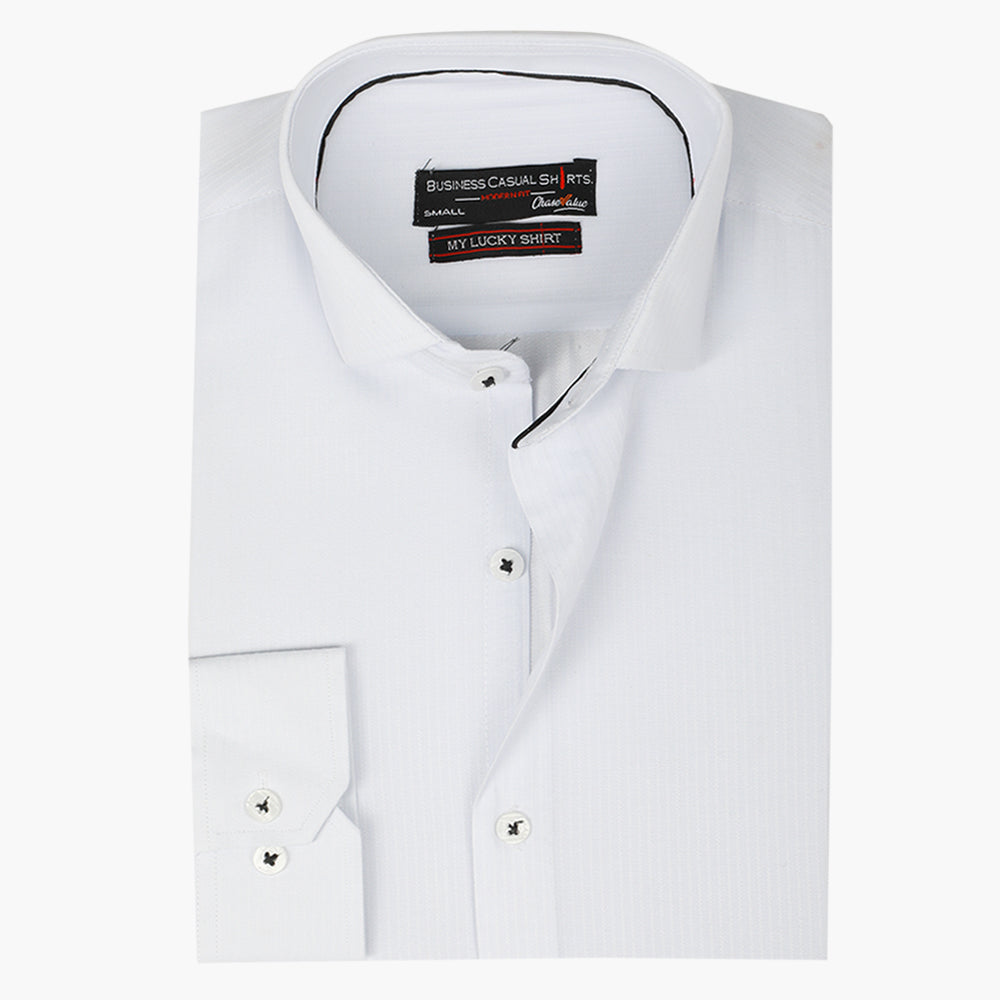 Men's Business Casual Shirt - White, Mens T-Shirts, Chase Value, Chase Value
