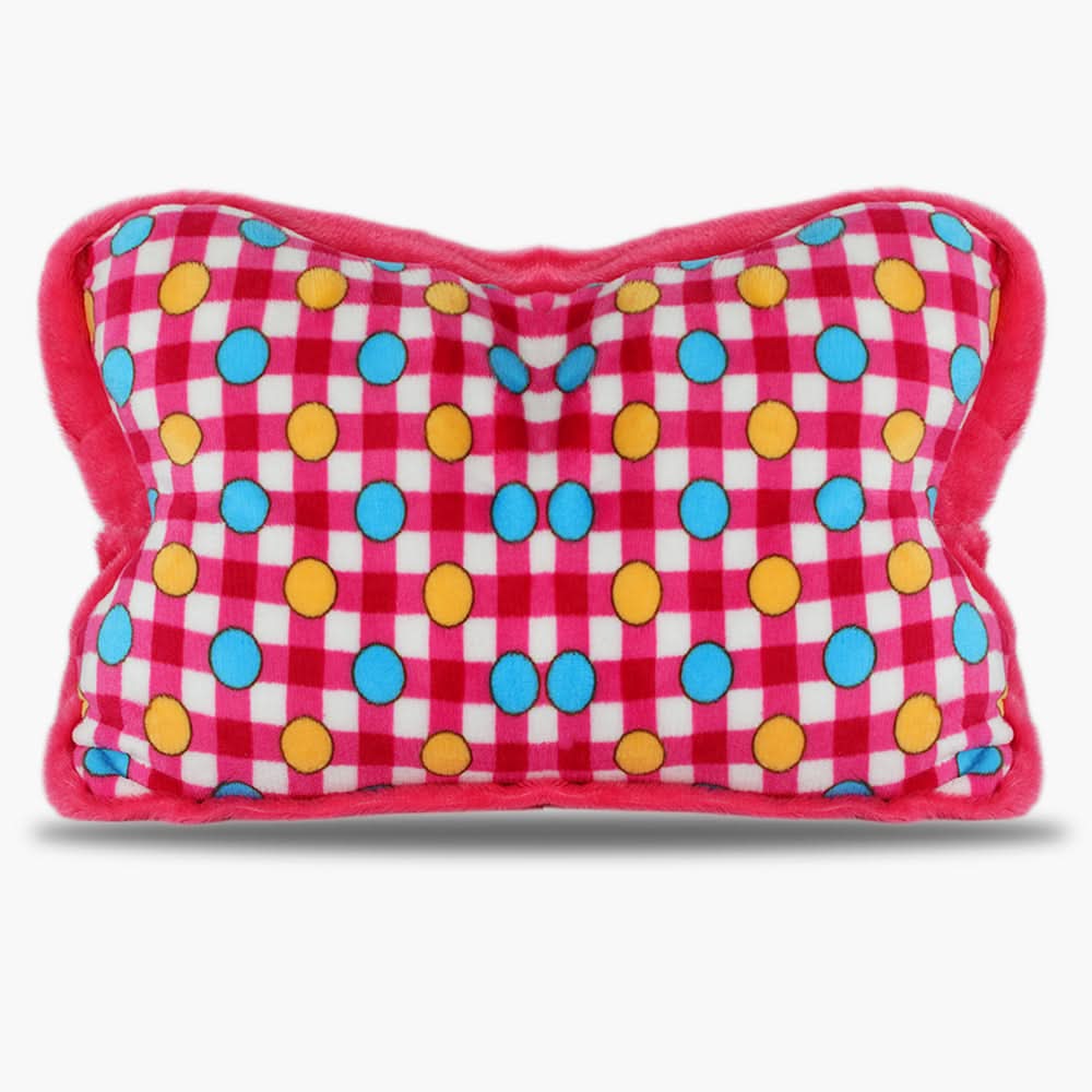 Dotted Fluffy Pillow - Pink, Cushions & Pillows, Chase Value, Chase Value