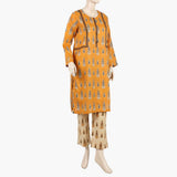 Women's Printed Co-Ord Set - Yellow, Women Shalwar Suits, Chase Value, Chase Value
