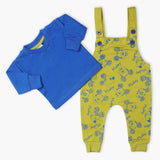Newborn Boys Full Sleeves Romper 2pcs - Light Green, Newborn Boys Winterwear, Chase Value, Chase Value