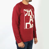 Men's Full Sleeves T-Shirt - Maroon, Men's T-Shirts & Polos, Chase Value, Chase Value