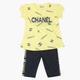 Girls Half Sleeves Suit - Yellow, Girls Suits, Chase Value, Chase Value