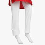 Women's Woven Trouser - White, Women Pants & Tights, Chase Value, Chase Value