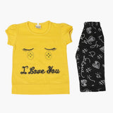 Girls Half Sleeves Suit - Musturd, Girls Suits, Chase Value, Chase Value
