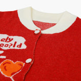 Newborn Girls Sweater - Red, Newborn Girls Winterwear, Chase Value, Chase Value