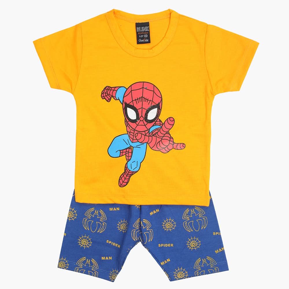 Boys Half Sleeves Suit - Orange, Boys Sets & Suits, Chase Value, Chase Value