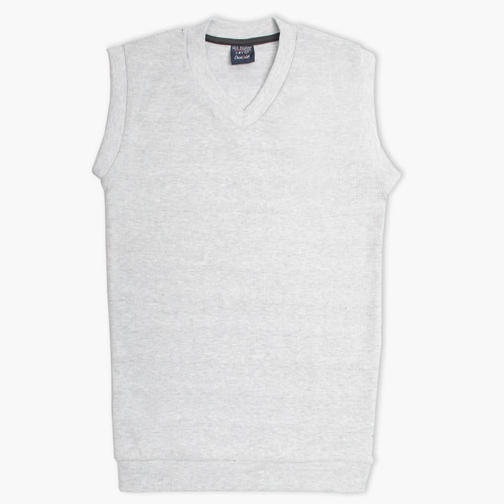 Boys Sleevesless Sweater - Light Grey, Boys Sweaters, Chase Value, Chase Value