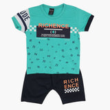 Boys Half Sleeves Suit - Sea Green, Boys Sets & Suits, Chase Value, Chase Value
