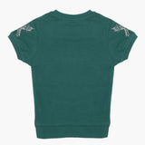Boys Half Sleeves T-Shirt - Sea Green, Boys T-Shirts, Chase Value, Chase Value