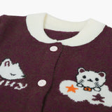 Newborn Girls Sweater - Dark Purple, Newborn Girls Winterwear, Chase Value, Chase Value