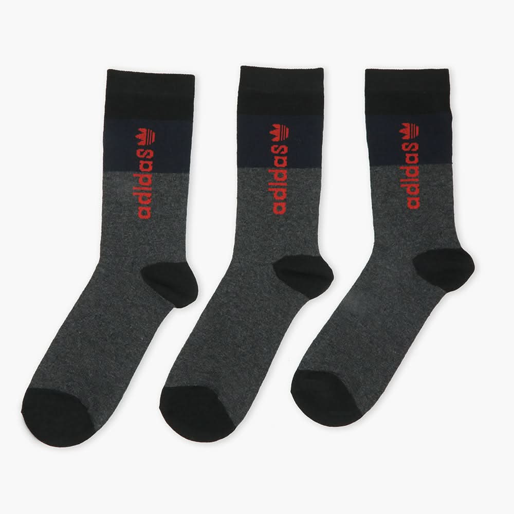 Men's Lycra Sock Pack of 3 - Grey, Men's Socks, Chase Value, Chase Value