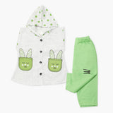 Newborn Girls Full Sleeves Suit - Green, Newborn Girls Winterwear, Chase Value, Chase Value