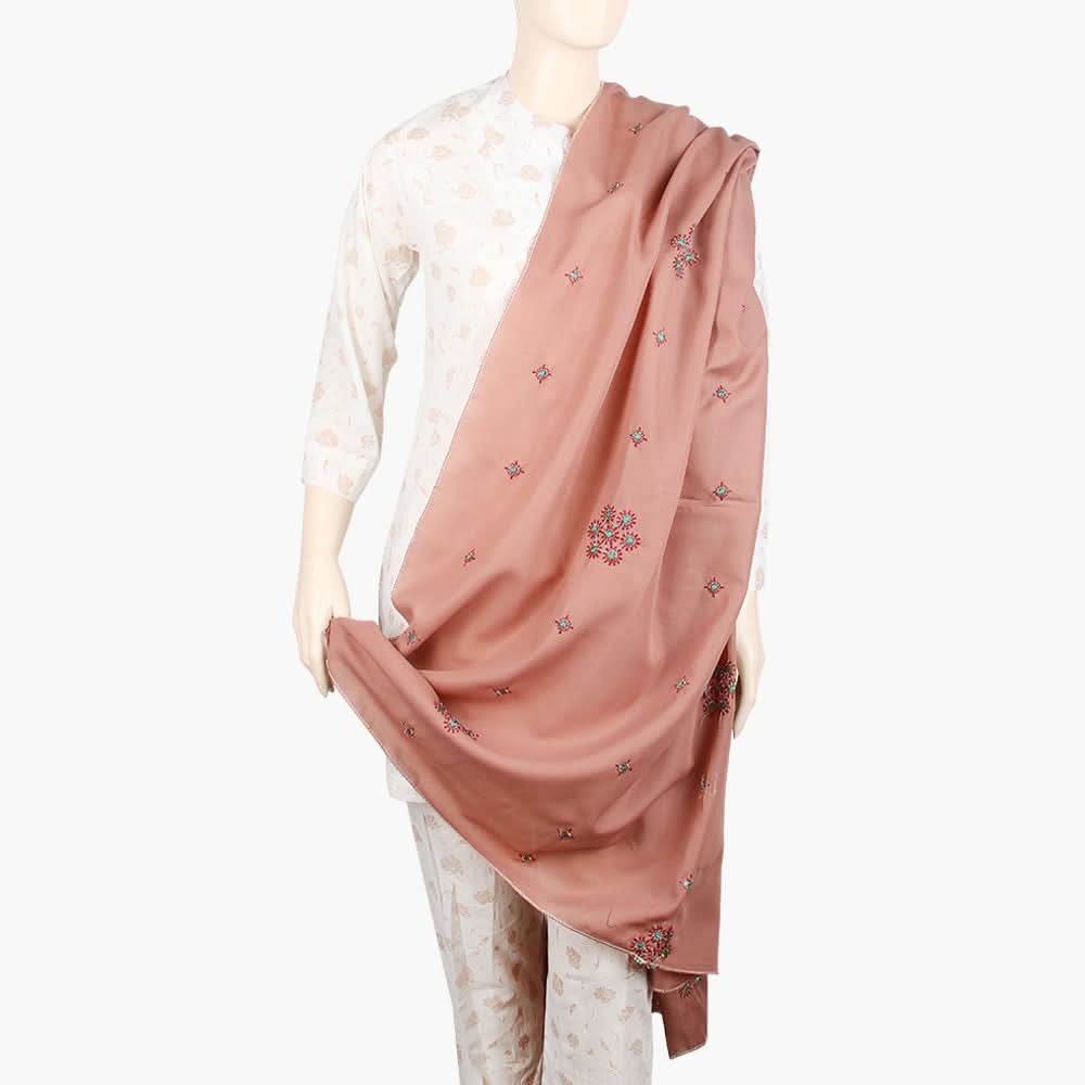 Women's Embroidered Dupatta - Tea Pink, Women Dupatta, Chase Value, Chase Value