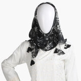 Women's Printed Scarf - Black, Women Shawls & Scarves, Chase Value, Chase Value