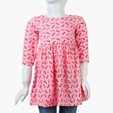 Girls Knitted Frock - Pink, Girls Frocks, Chase Value, Chase Value