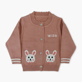 Newborn Girls Sweater - Tea Pink, Newborn Girls Winterwear, Chase Value, Chase Value
