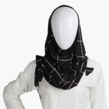 Women's Printed Scarf - Black, Women Shawls & Scarves, Chase Value, Chase Value