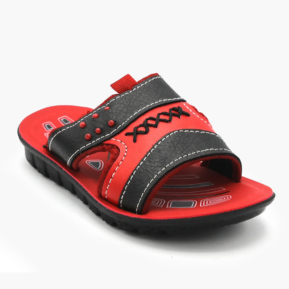 Boys Slipper - Red, Boys Slippers, Chase Value, Chase Value