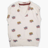 Newborn Girls Sleeveless Sweater - Skin, Newborn Girls Winterwear, Chase Value, Chase Value