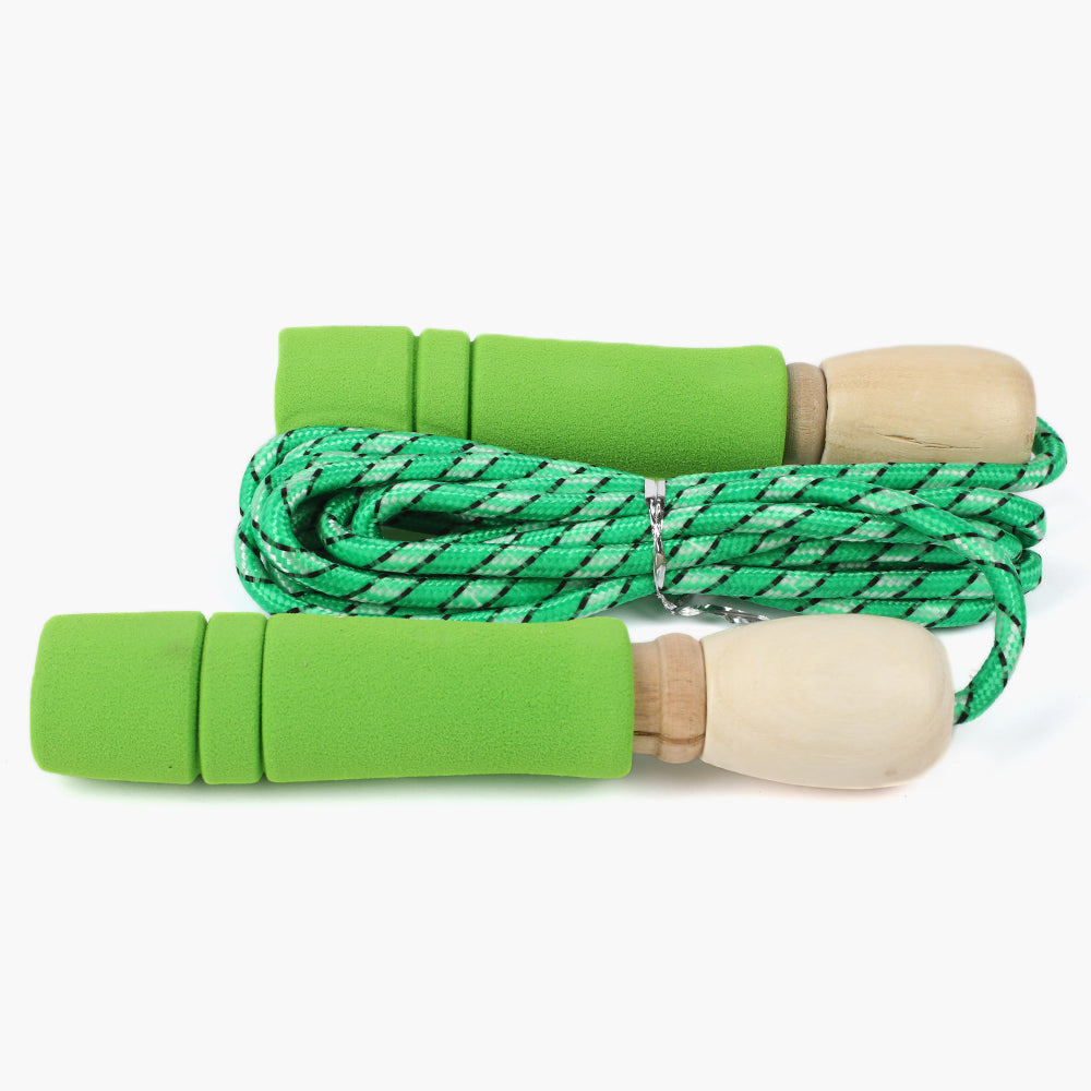Jump Rope Wood Foam Goldstar - Green, Sports, Chase Value, Chase Value