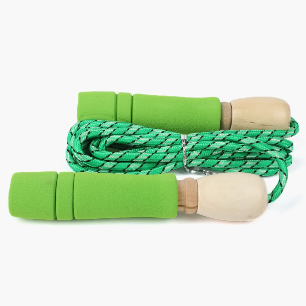 Jump Rope Wood Foam Goldstar - Green, Sports, Chase Value, Chase Value