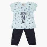 Girls Half Sleeves Suit - Light Blue, Girls Suits, Chase Value, Chase Value