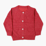 Newborn Girls Sweater - Dark Pink, Newborn Girls Winterwear, Chase Value, Chase Value