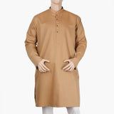 Men's Mashriq Slim Fit Kurta - Brown, Men's Kurtas, Chase Value, Chase Value