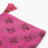 Women's Cotton Gold Print Scarf - Pink, Women Shawls & Scarves, Chase Value, Chase Value