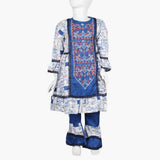 Girls Embroidered Shalwar Suit - Blue, Girls Shalwar Kameez, Chase Value, Chase Value
