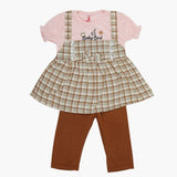 Girls Tights Suit - Brown, Girls Shalwar Kameez, Chase Value, Chase Value