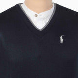 Men's Sleevless Sweater - Navy Blue, Men's Sweater & Sweat Shirts, Chase Value, Chase Value