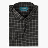 Men's Formal Check Shirt - Black, Men's Shirts, Chase Value, Chase Value