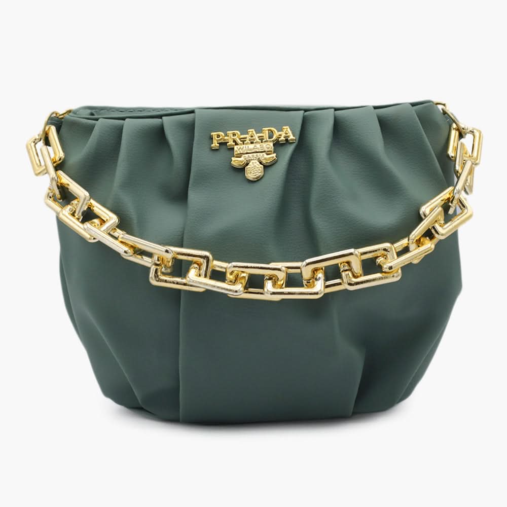 Women's Shoulder Bag - Dark Green, Women Bags, Chase Value, Chase Value