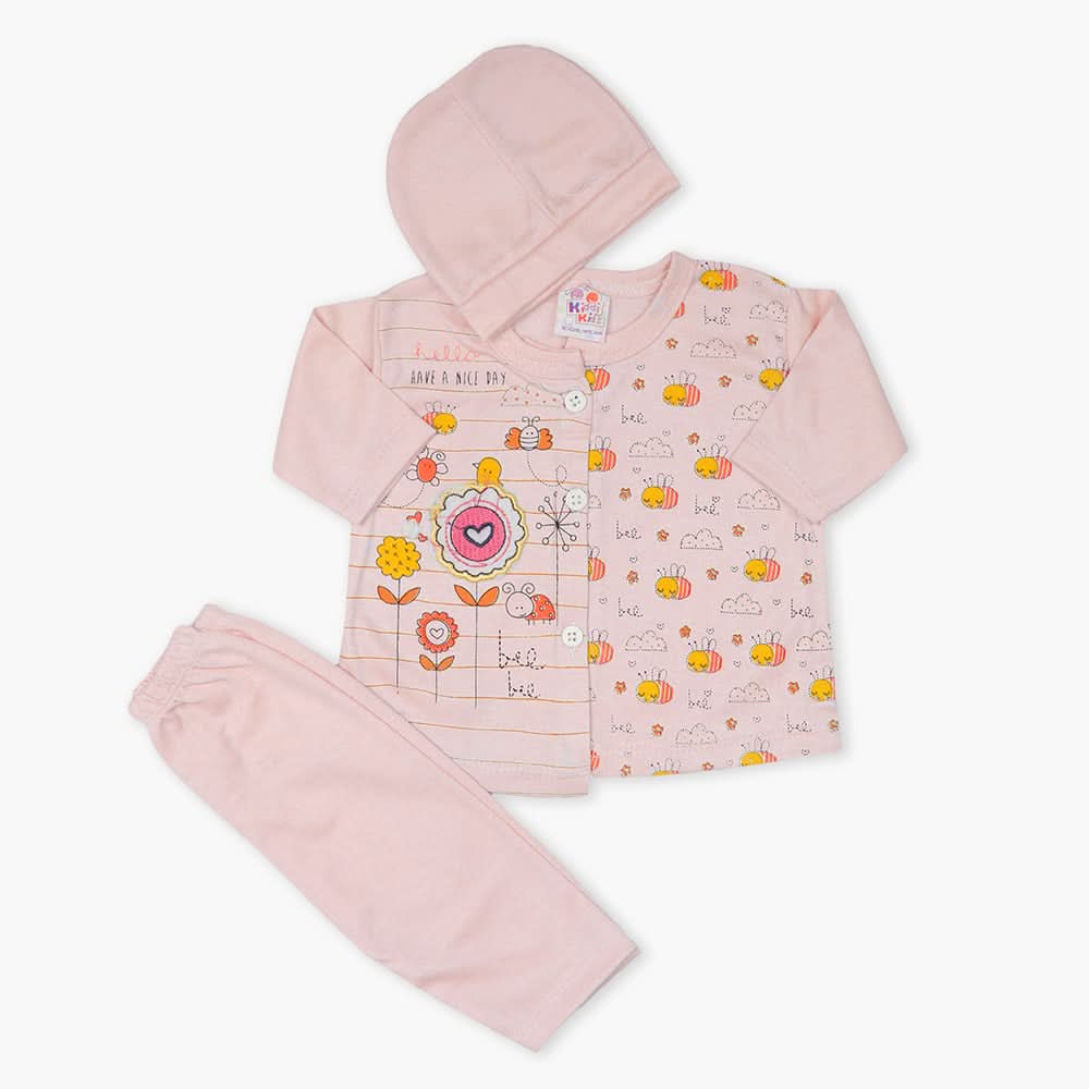 Newborn Girls Suit - Light Pink, Newborn Girls Winterwear, Chase Value, Chase Value