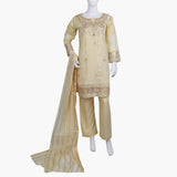 Women's Fancy 3Pcs Suit - Skin, Women Shalwar Suits, Chase Value, Chase Value