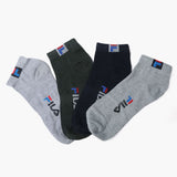 Men's 4Pcs Ankle Socks - Multi Color, Men's Socks, Chase Value, Chase Value