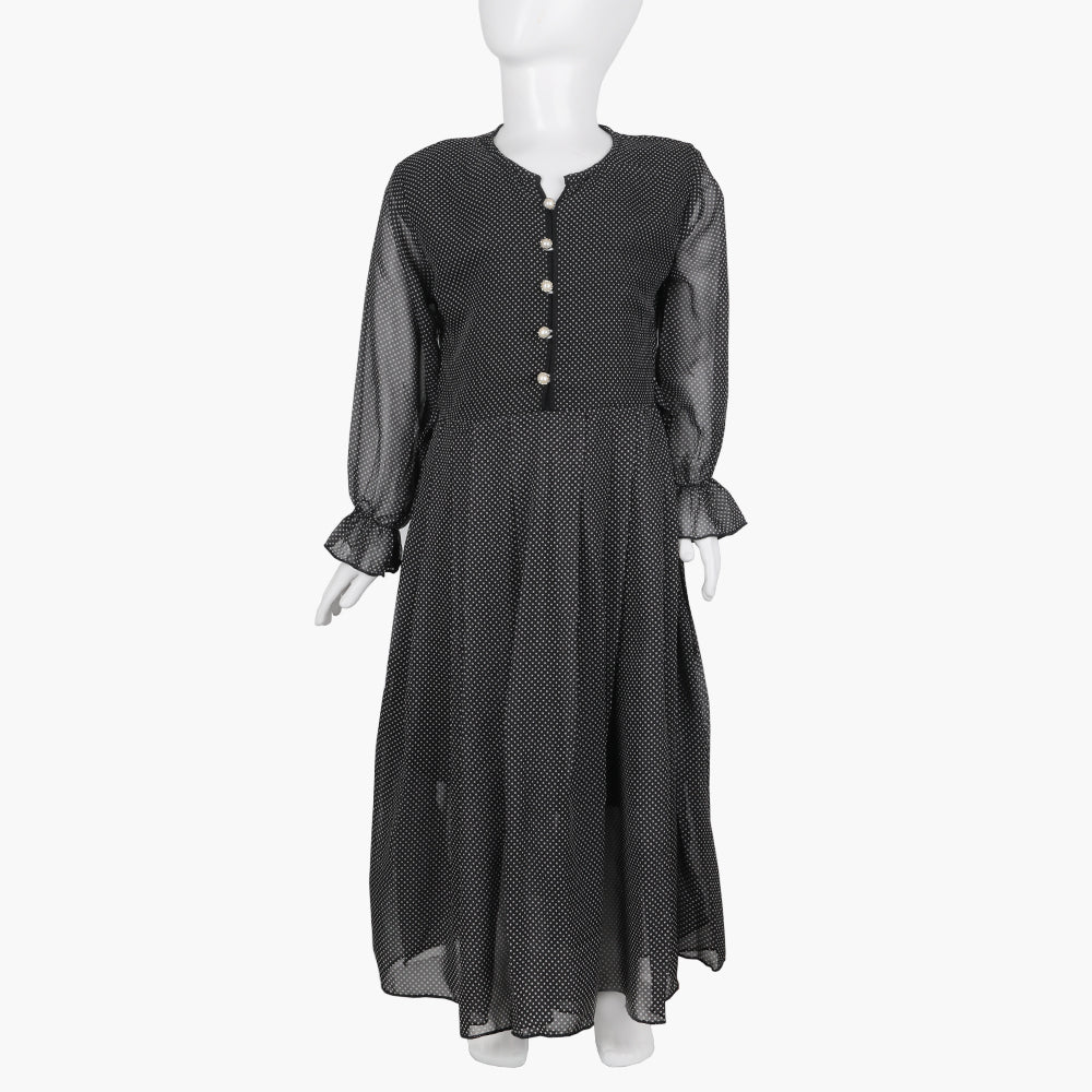 Girls Casual Maxi - Black, Girls Kurti, Chase Value, Chase Value