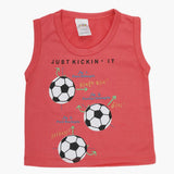 Newborn Boys Half Sleeves T-Shirt - Peach, Newborn Boys Shirts & T-Shirts, Chase Value, Chase Value