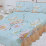 Cotton Frill Double Bedsheet - A8, Double Size Bed Sheet, Chase Value, Chase Value