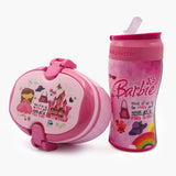 Water Bottle with Lunch Box - Pink, Tiffin Boxes & Bottles, Chase Value, Chase Value