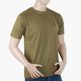 Men's Half Sleeves T-Shirt - Olive Green, Men's T-Shirts & Polos, Chase Value, Chase Value