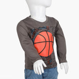 Boys Full Sleeves T-Shirt - Grey, Boys T-Shirts, Chase Value, Chase Value