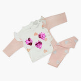 Newborn Girls Full Sleeves Suit - Pink, Newborn Girls Winterwear, Chase Value, Chase Value