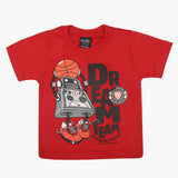 Boys Half Sleeves T-Shirt - Red, Boys T-Shirts, Chase Value, Chase Value